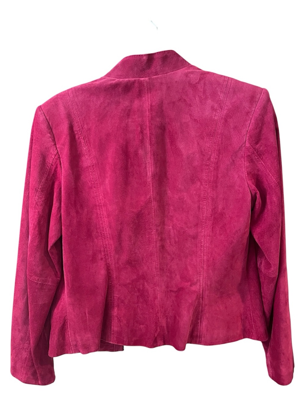 Preston & York Suede Zip-Front Jacket - Fuchsia - Picture 2 of 4